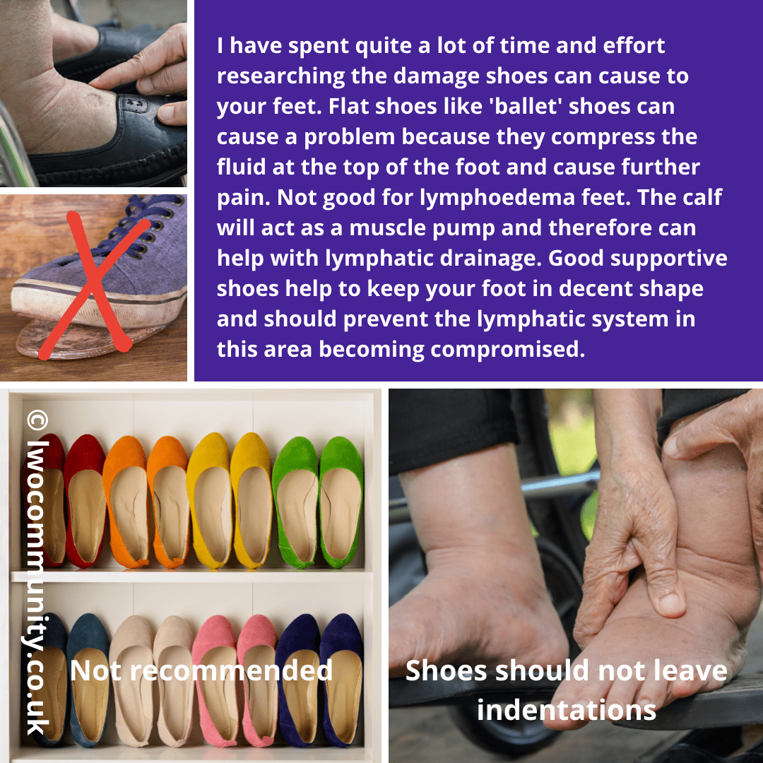 Footwear in Lymphoedema Blog by Gaynor Leech, LWO Community